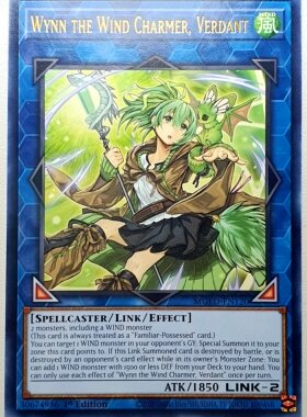 游戏王 美英一刷 MGED-EN120  R  苍翠之风灵使 薇茵 TG23