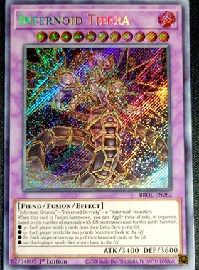 游戏王 美英一刷 brol-en082 SCR  狱火机·提耶拉  H8B is23