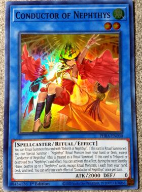 游戏王 美英一刷 PHRA-EN030 SR  奈芙提斯之联结者  G6b