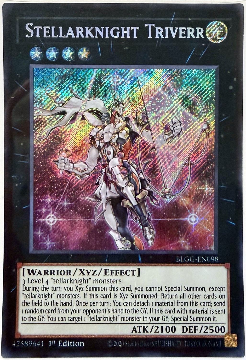 游戏王美英一刷BLGG-EN098 SCR星辉士冬三角辉星骑士 特莱维尔LK2图片