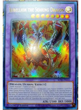 游戏王美英一刷BLTR-EN115 UR神炎龙 赫界龙 卢绯里昂 FK2 Dragon