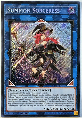 游戏王美英1刷 SCR召唤女巫SUMMON Sorceress BLMM-EN157 NN1