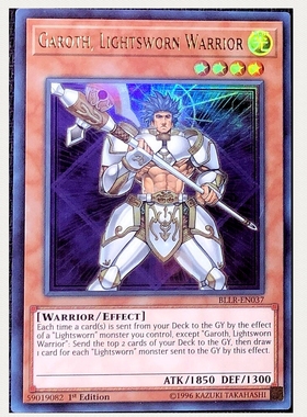 游戏王 美英一刷 BLLR-EN037 UR 光道战士 加洛斯 4R3 Warrior