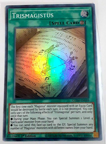 游戏王 美英一刷  GEIM-EN009 SR 三贤者之书   I6A