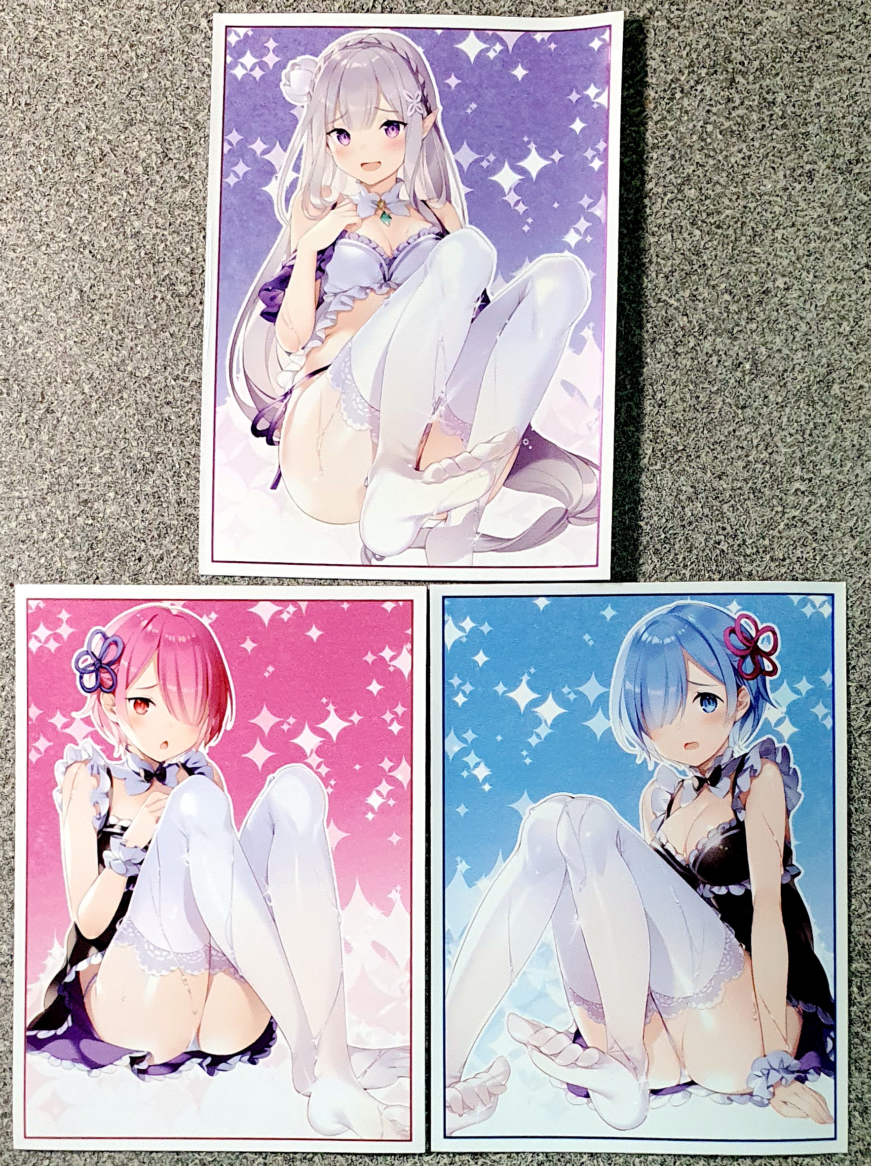 游戏王动漫妹套Re:从零开始 雷姆 拉姆 艾米利亚  限定卡套牌套HD