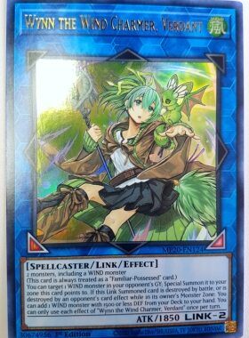 游戏王 美英一刷 MP20-EN124 UR 苍翠之风灵使 薇茵 J4B