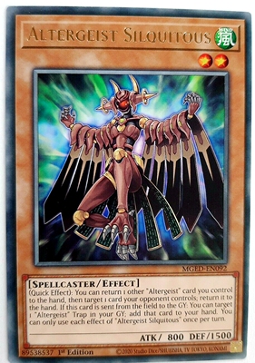 游戏王 美英一刷 MGED-EN092 金字R 幻变骚灵·泛在羽衣精 L7