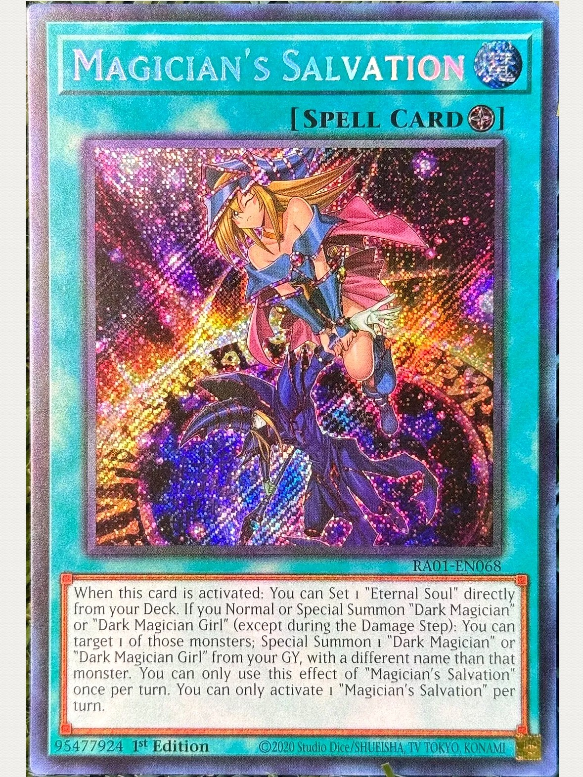 游戏王 美英一刷RA01-EN068 SCR 魔术师的救出 救助Q2A
