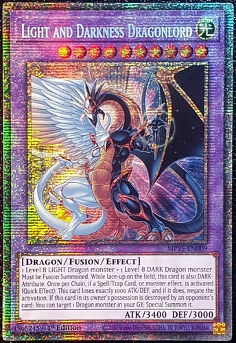 游戏王美英一刷MP25-EN009 STAR 光与暗之龙王 DQ