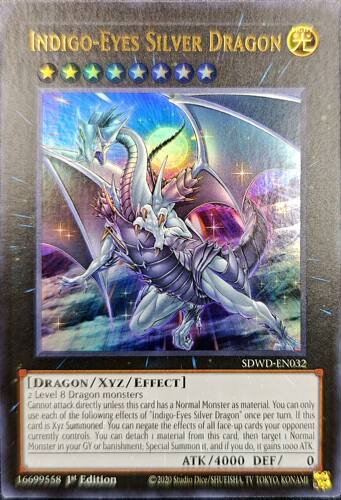 游戏王美英一刷 SDWD-EN032 UR 蓝眼银龙 JO