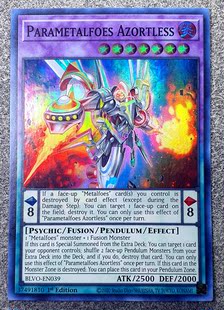 游戏王 美英一刷 BLVO-EN039 SR 混炼装勇士阿佐特要塞姬 V7B