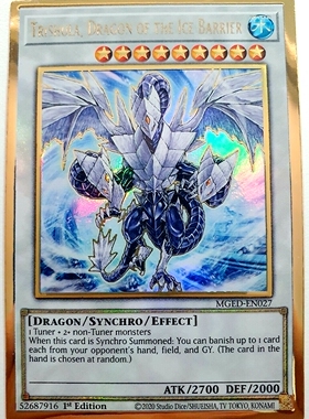 游戏王 美英一刷  MGED-EN027 PGR 冰结界之龙 三叉龙  G3A Ei3