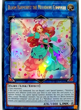 游戏王  美英一刷DUOV-EN020 UR 幻奏华乐圣 花之哈摩妮丝特  L4B