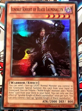 游戏王 美英非刷  ABYR-EN000 SR 魔圣骑士 兰斯洛特  D4A