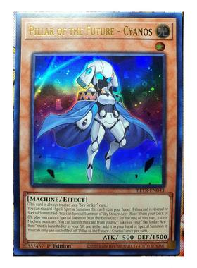 游戏王 美英一刷BLTR-EN043 UR 未来之柱-奇亚诺丝 BH3 闪刀姬