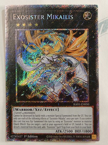 游戏王美英一刷RA05-EN050ESR救祓少女米迦埃莉丝驱魔姐妹米 io2