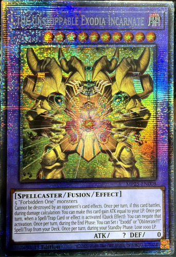 游戏王美英一刷MP25-EN008 STAR幻之召唤神 艾克佐迪亚 MS1