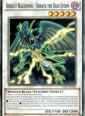 游戏王 美英一刷  MP17-EN096 N 强袭黑羽-五月雨之骚速刀鸟 DC1