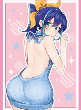 游戏王动漫妹套 赛瑞娜  ARCV柚子露背毛衣 会场限定 卡套 牌套AF