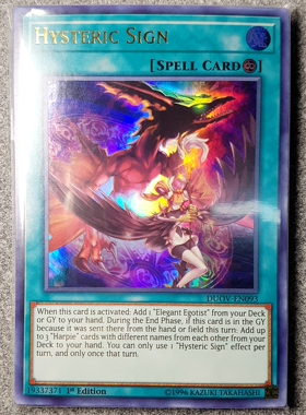 游戏王美英一刷  DUOV-EN093 UR 歇斯底里的签订  H7A