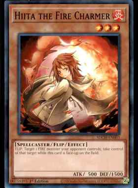 游戏王 美英一刷  SDCH-EN003 N 火灵使 希塔  V4