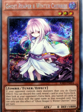 游戏王美英一刷RA03-EN014 scr 浮游樱DB1