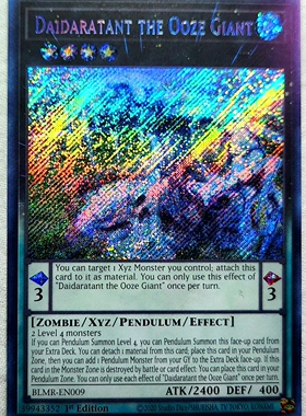 游戏王 美英一刷 BLMR-EN009 SCR 液状巨人 胀流大太郎 N4A