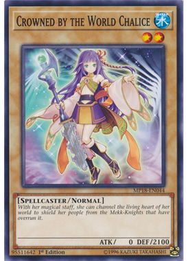 游戏王 美英非刷 MP18-EN044 N 领取星杯的巫女 I3B