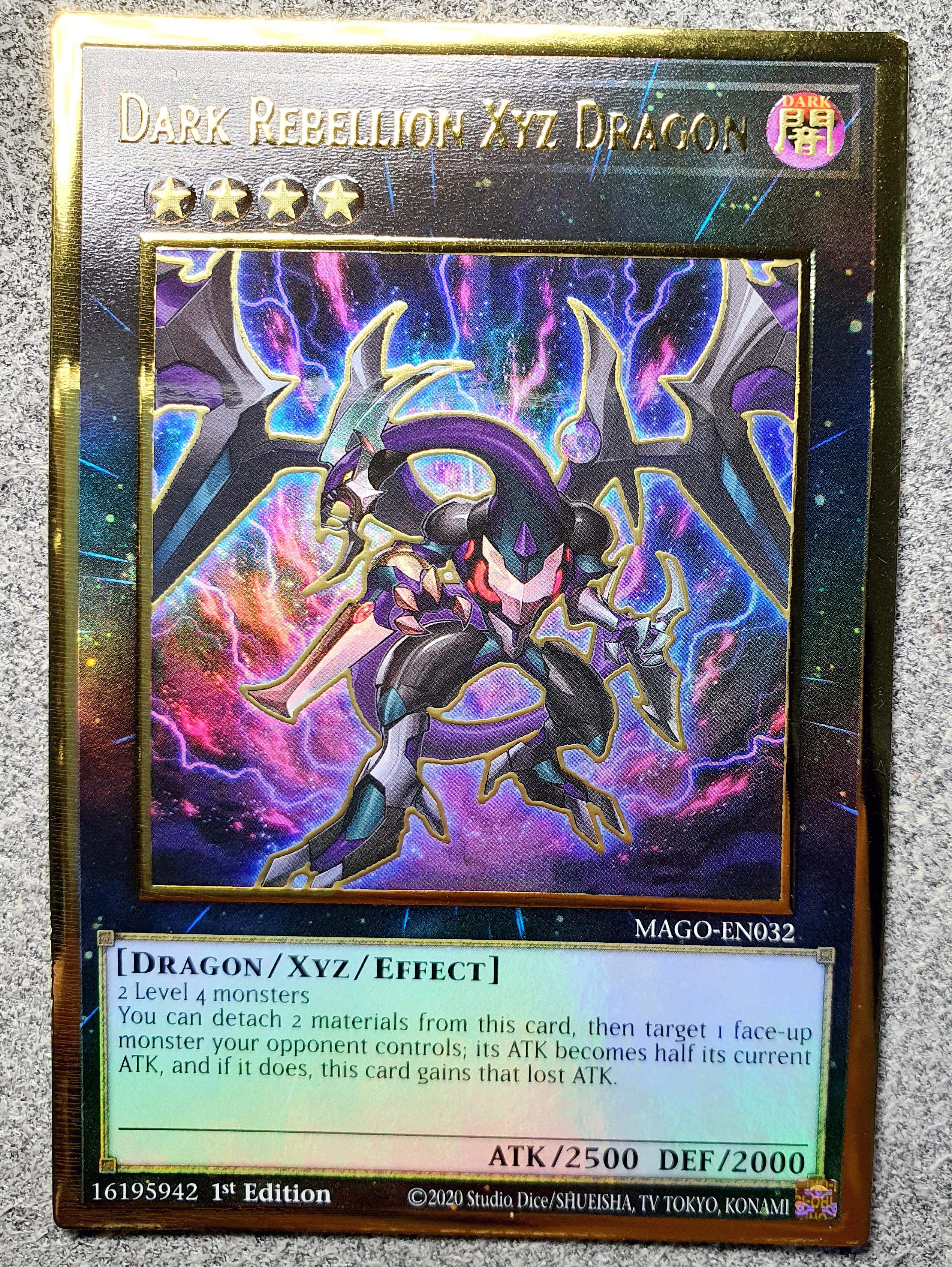 游戏王 美英一刷 mago-en032 pgr  暗叛逆xyz龙 x2a