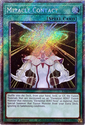 游戏王美英一刷RA03-EN253 Miracle Contact PSCR 奇迹接触 JH