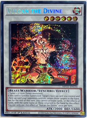 游戏王美英一刷MP25-EN134 SER兽神 武尔坎 GN1