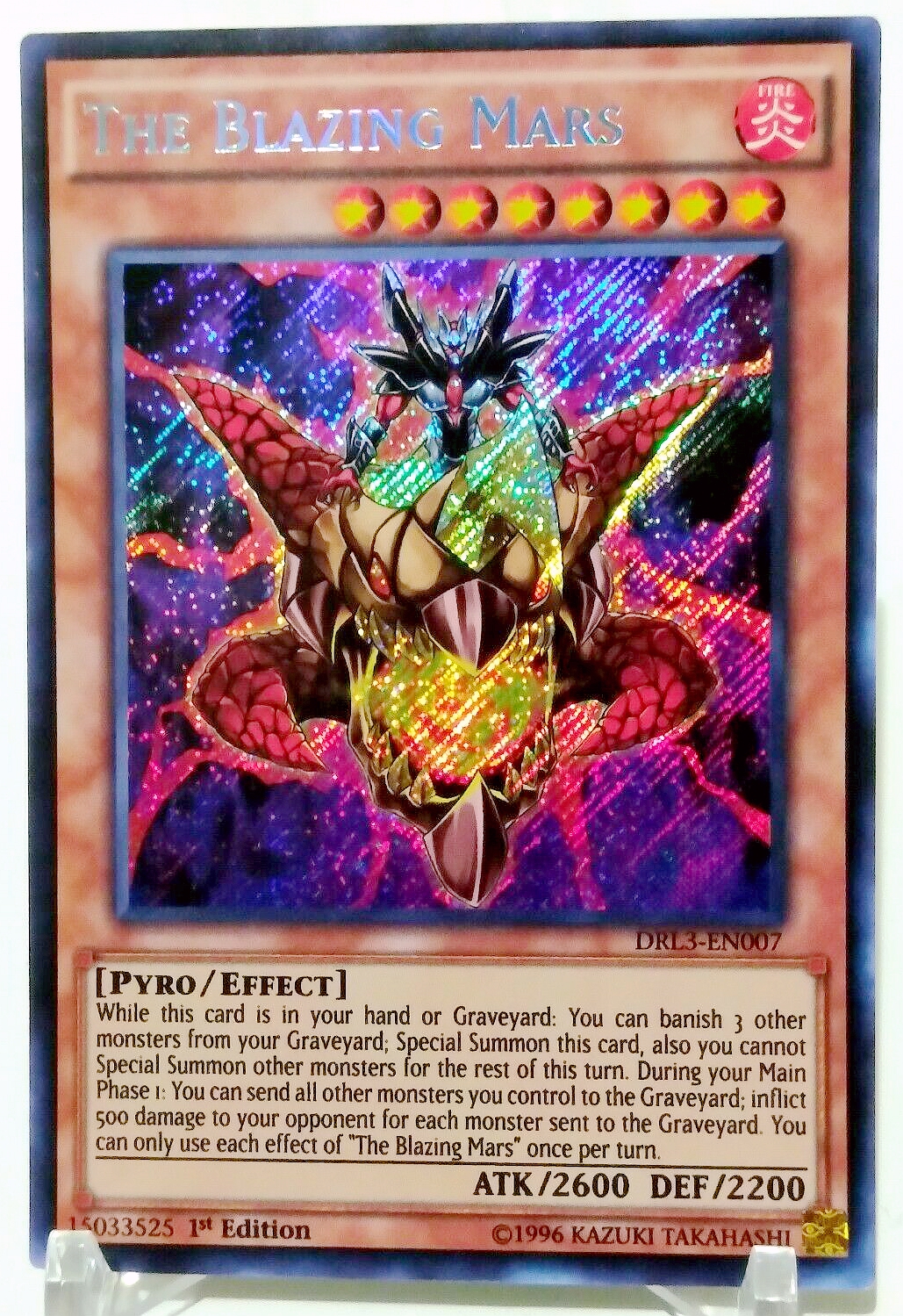 游戏王 美英一刷 DRL3-EN007 SCR 烈焰火星 H4B