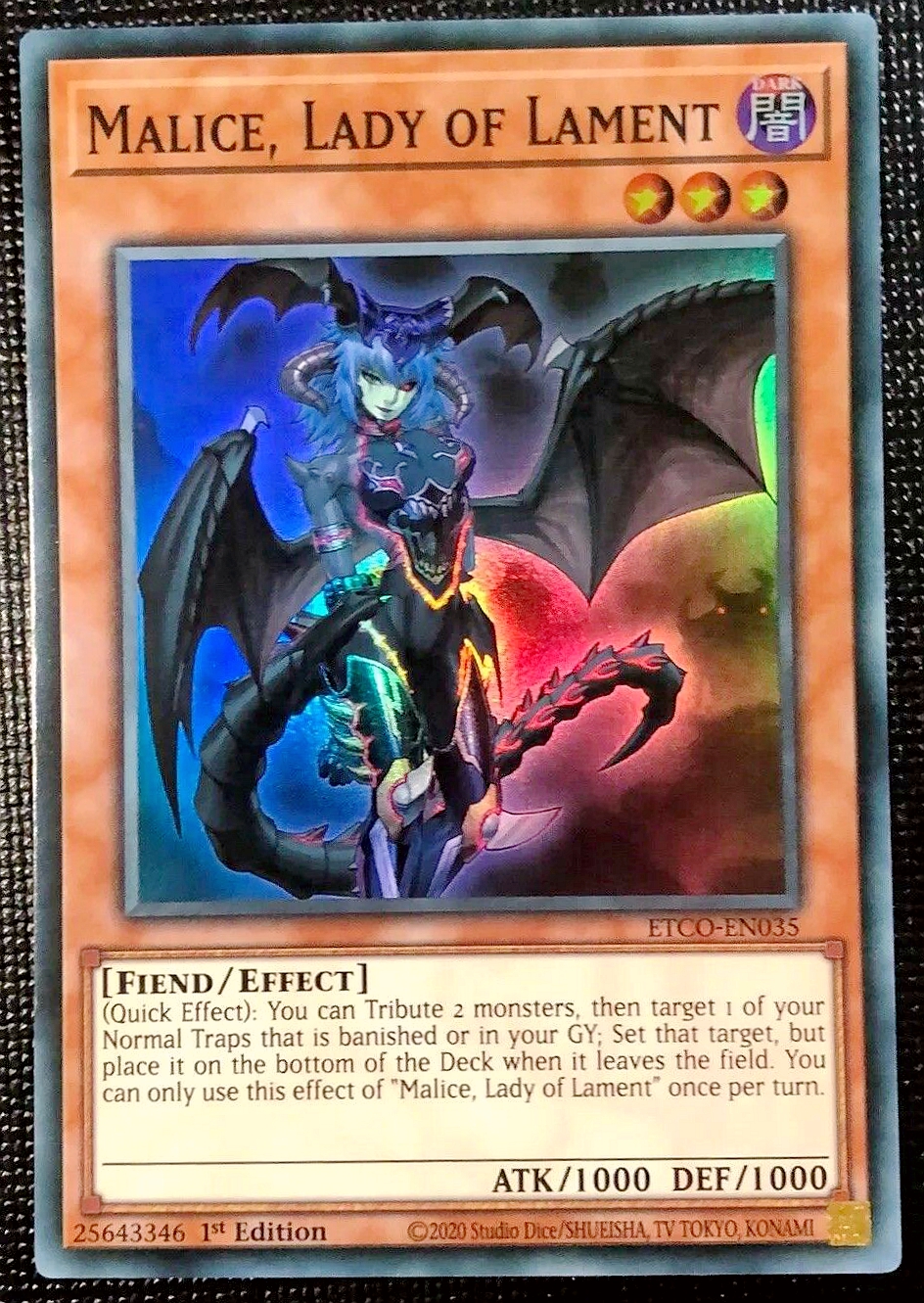 游戏王 美英一刷 ETCO-EN035 SR 恶魔娘 玛莉丝 MC1