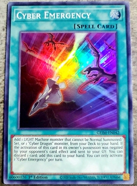 游戏王 美英一刷 Geim-en042  SR 电子紧急呼救 V2B iq2