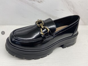 飞鸵英伦风小皮鞋日系女jk制服鞋平底单鞋春秋厚底乐福鞋一脚蹬