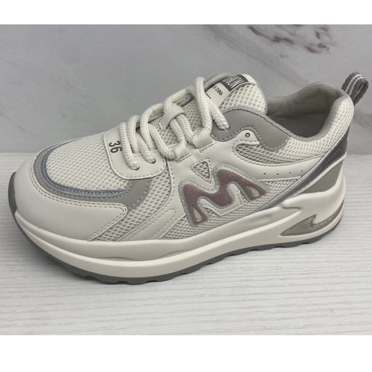 牛皮网面专柜正品休闲鞋松糕底