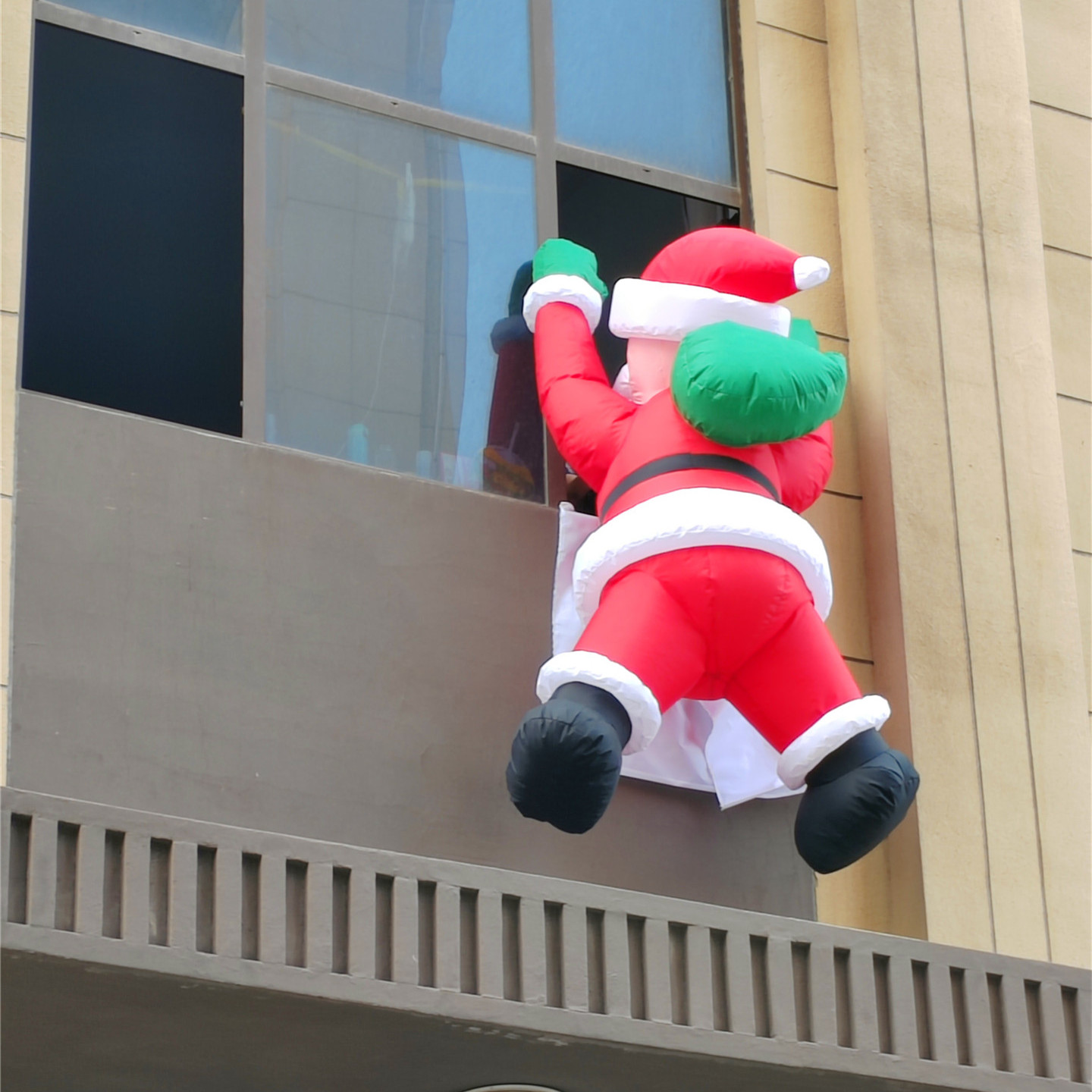 老头圣诞树开业庆典布景充气拱门