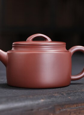 舒仲 原矿朱泥大红袍汉瓦壶-200ml