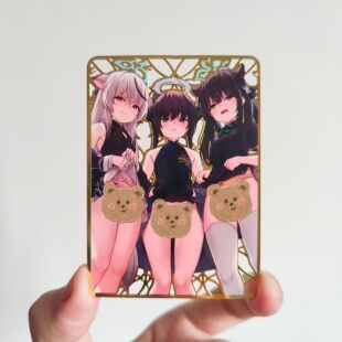 蔚蓝档案 一脸嫌弃系列 同人周边 diy金属卡 二次元 个性 收藏