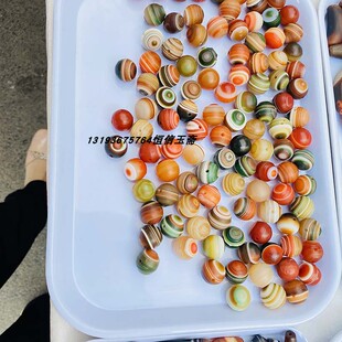 批发阿拉善原石散珠葡萄干玛瑙散珠diy配饰戈壁石缠丝玛瑙手链珠