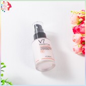 韩婵V7懒人素颜水嫩隔离霜30g BB气垫霜保湿 隔离遮瑕粉底液