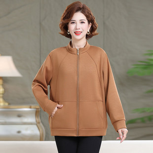 200斤胖妈妈休闲2026新老太太外套中老年女士春秋加大码 上衣加肥