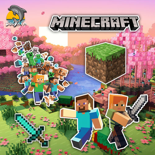 我的世界MINECRAFT像素反光车贴电动摩托车身后窗玻璃装饰贴