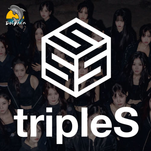 KPOP女团tripleS标志logo应援反光车贴电动摩托车身后窗玻璃装饰