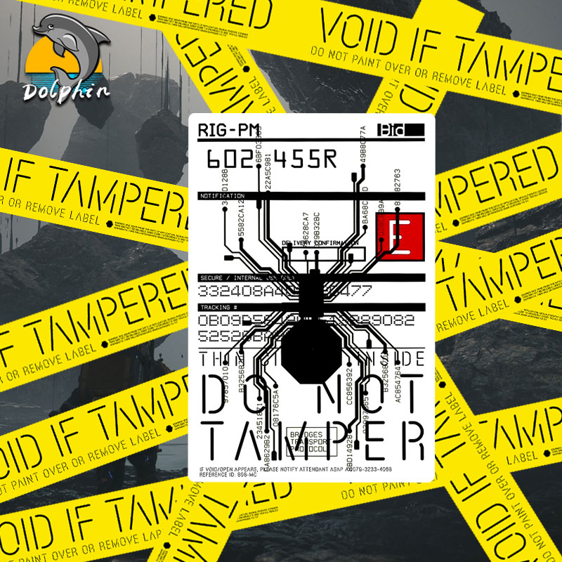 游戏死亡搁浅快递箱警示贴反光车贴电动摩托车身后窗玻璃装饰贴纸