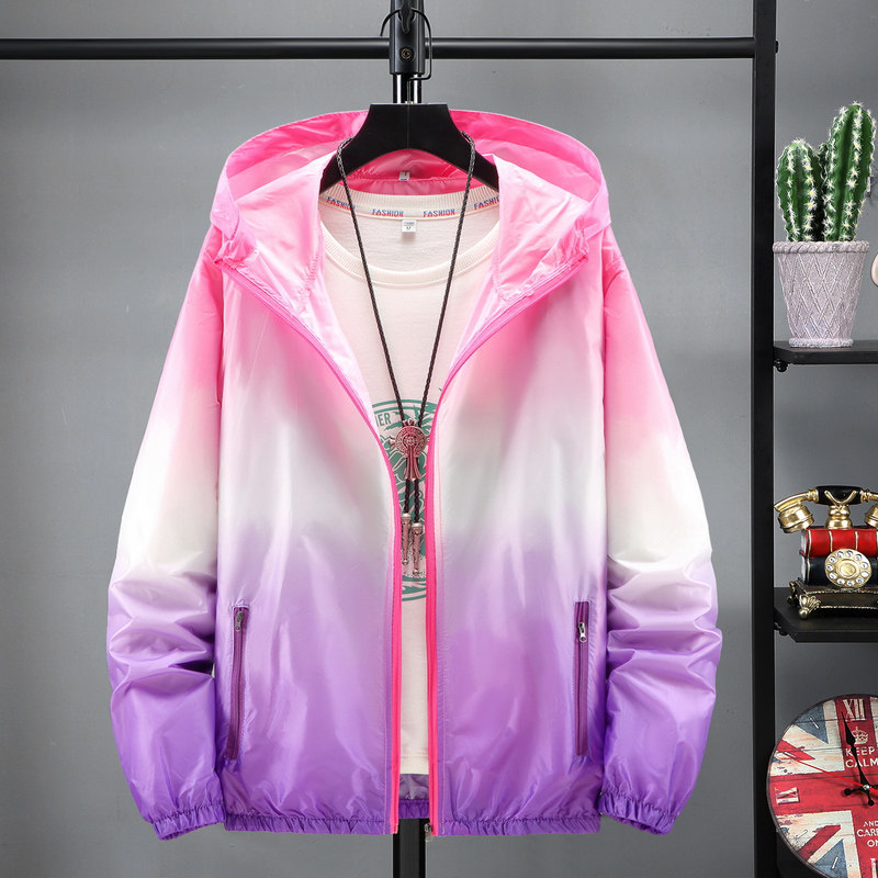 单层超薄防晒衣男女春夏季透气大码防晒服风衣定制印LOGO外套