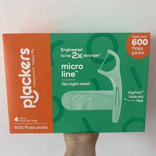 美国Plackers薄荷味细滑剔牙线