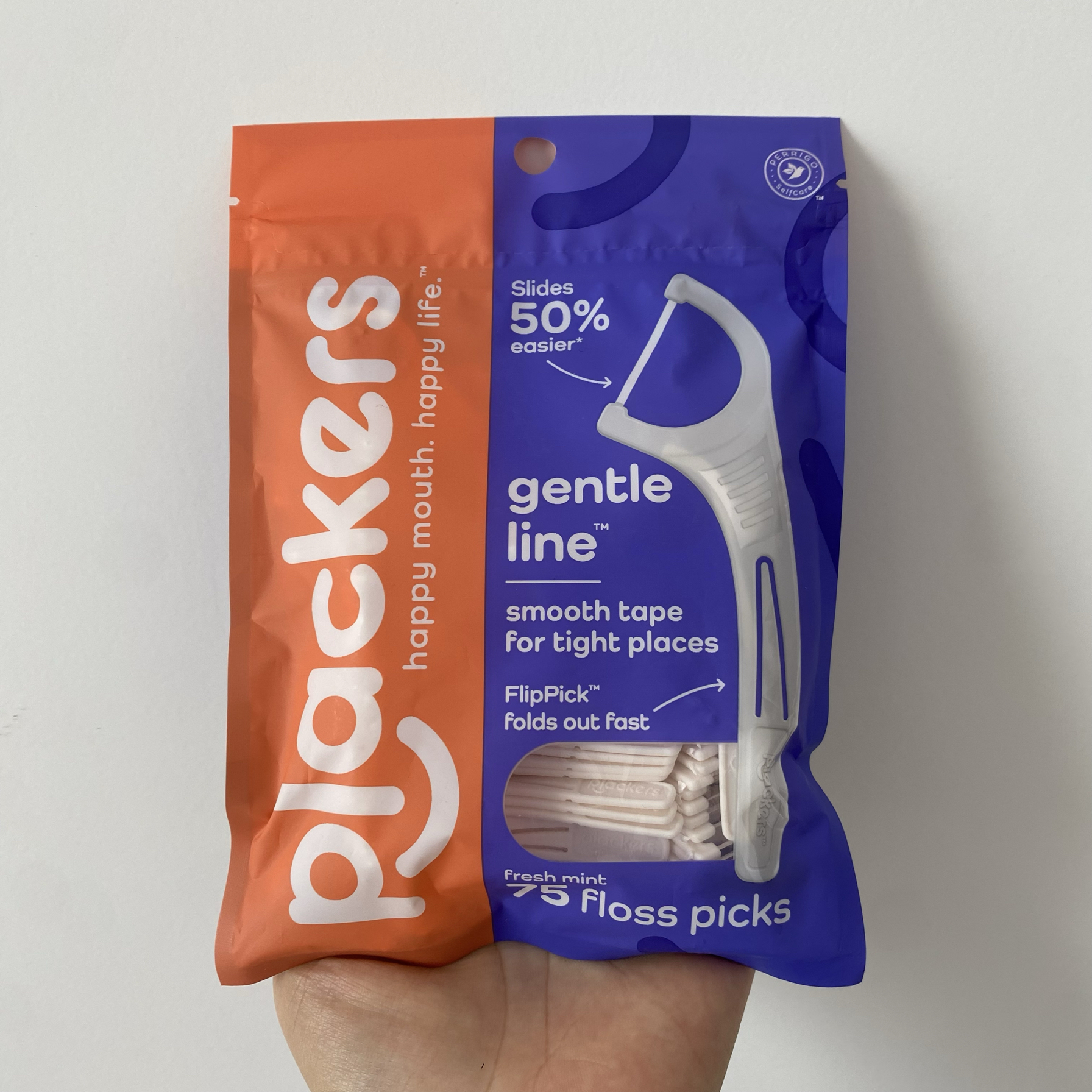 美国Plackers牙线棒牙签剔牙线正品扁线家庭装细滑紧密小牙缝专用