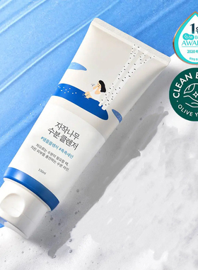 韩国ROUNDLAB柔恩莱独岛白桦树洗面奶150ml 补水洋甘菊水分洁面乳