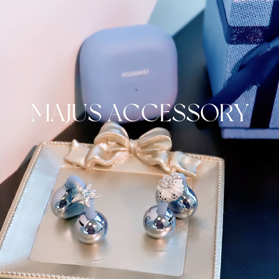 freeclip2耳夹耳机配饰耳饰钻扣耳扣珍珠海边浪漫1代｜免拆可盖